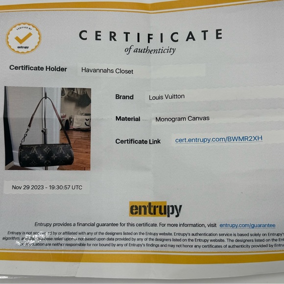 RARE Vintage Authentic Louis Vuitton Papillon Mini - Picture 9 of 9